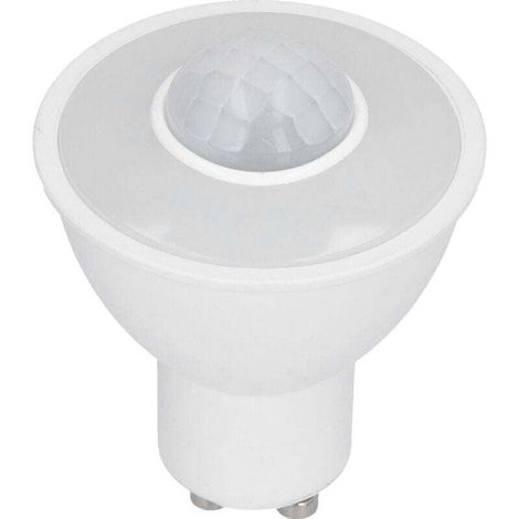 Ampoule GU10 ampoule de détection de corps infrarouge 5W 500LM ampoule LED pour plafond couloir AC100-240V lumière blanche (1/4)