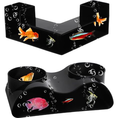 Tunnel souterrain pour aquarium, 2 tailles, pour poissons, crevettes, écrevisses (1/5)
