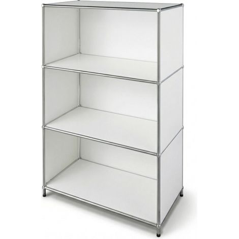 Metallregal Concept Epure MK-101 4 Ablagen Standregal Weiß (1/5)