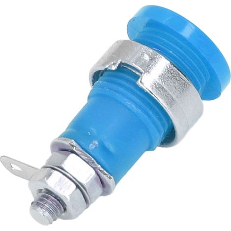 50 prises banane 4mm, performance fiable, matériau durable, accessoires de test électrique polyvalents, lot de 50, bleu (1/5)