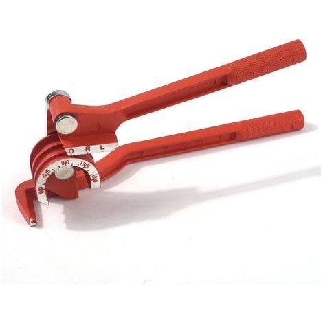 Cintreuse de tuyau, cintreuse de tuyau 3 en 1 6 mm/8 mm/10 mm Cintreuse de tuyau en cuivre Coupe-tuyau en cuivre 90° Cintreuse manuelle robuste pour tuyaux de gaz d'eau HVAC - Rouge. (1/5)