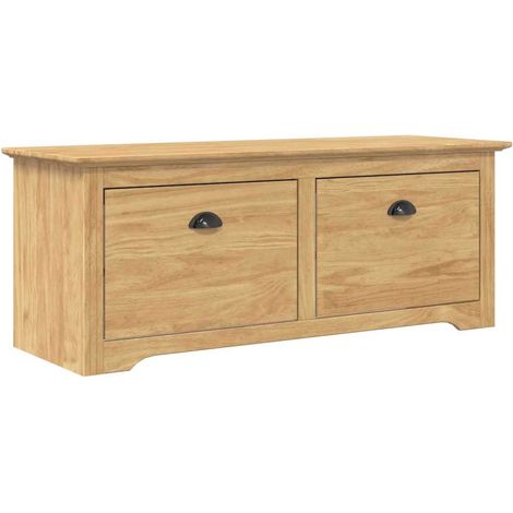 Hallway Bench BODO Honey Brown 118 x 40 x 50 cm Engineered Wood vidaXL