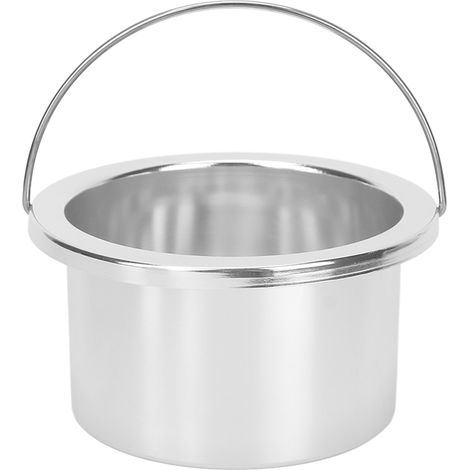 Pot de rechange 100 mm pour chauffe-cire, bol à cire pour épilation portable, accessoire machine à épiler argenté (1/5)