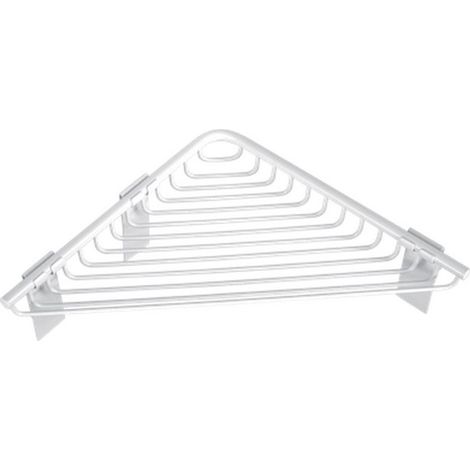 Portaspugna angolare 21 cm in acciaio inox finitura bianca opaca  KA70B kamalu (1/3)