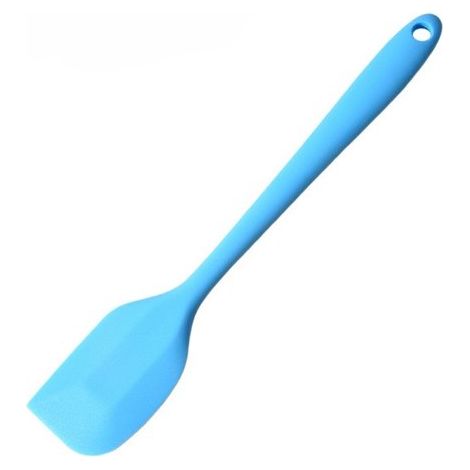 Spatola in silicone resistente al calore (315 °C), flessibile e delicata sulle pentole, facile da pulire con una sola passata, versatile per cucinare e mescolare, blu-verde (1/5)