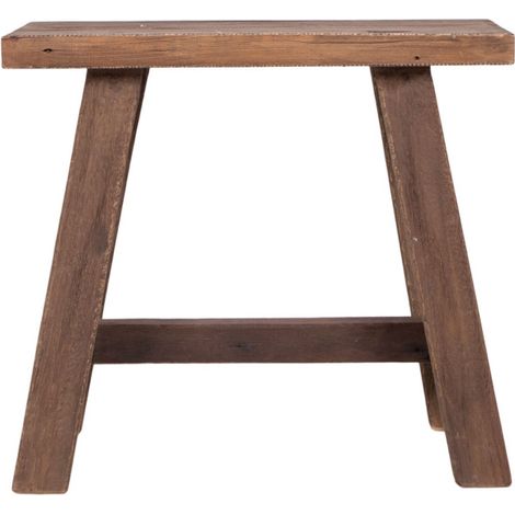 Tabouret en teck H45cm - Naturel - BARCELONA (1/5)