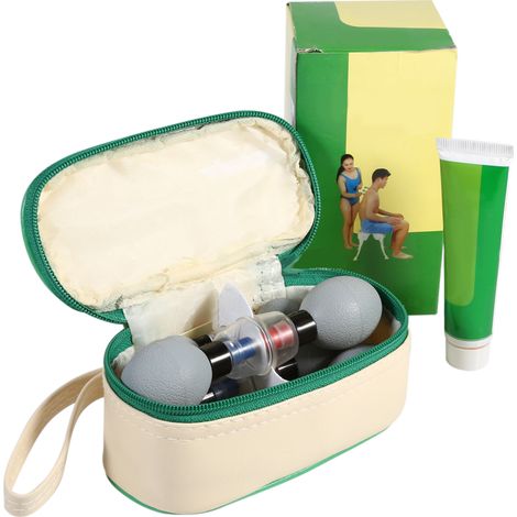 Lot de 8 ventouses magnétiques à 5 lignes d'aiguille pour thérapie par aspiration, usage domestique, soin acupression. (1/5)
