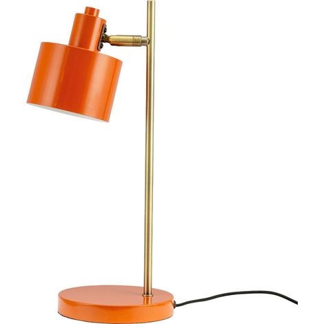 Lampe dyberg larsen Ocean orange 43 cm métal laiton