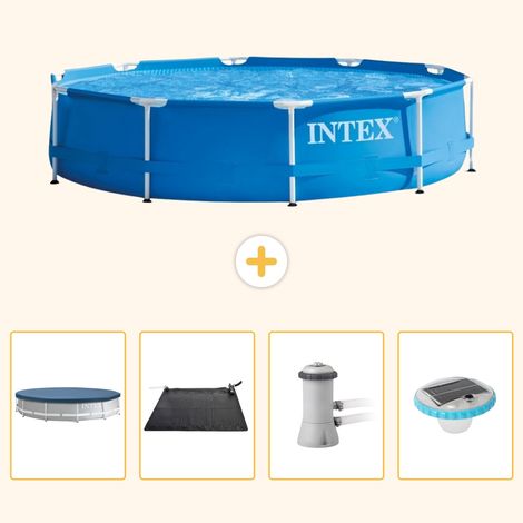 Intex Piscine Tubulaire Ronde - 366x76 cm - 5-pièces  S154 (1/5)
