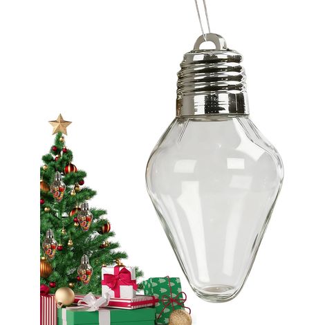 Ornements Bulbes pour Sapin de Noël Décorations de Fêtes  Pot À Biscuits Vide Festif Pour Cadeaux Fête Boutiques Bureau Enseignants Étudiants Propriétaires Couronne Porte Escalier (1/5)