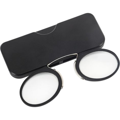 2 paires lunettes de lecture, ultra-minces type carte, avec pince-nez, adhésives pour smartphone, pour personnes âgées (1/5)