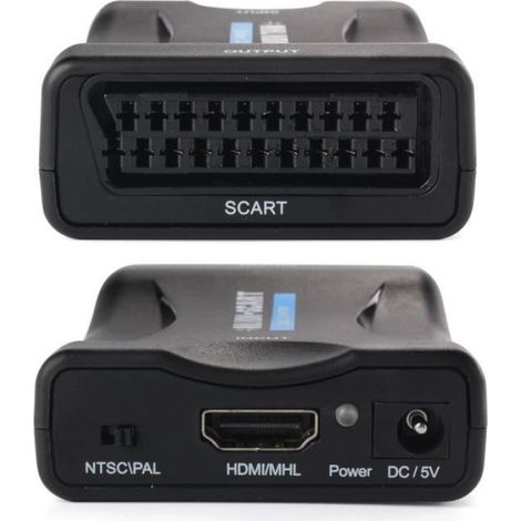 Convertisseur HDMI vers Péritel - Résolution jusqu'à 1080p - Compatible PAL NTSC - Pour Téléphone TV - 1 Pièce (1/4)