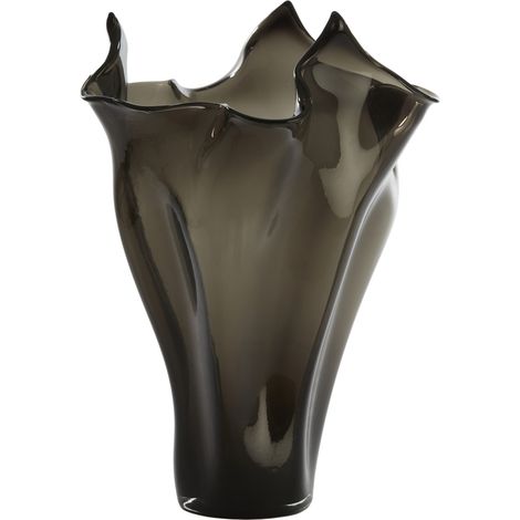 Light & Living RUMI Rauch Vase aus Glas Grau – Ø22,5x41 cm