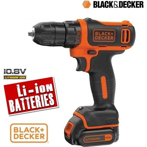 Trapano avvitatore a batteria compatto 10,8V Litio Black&Decker - BDCDD12