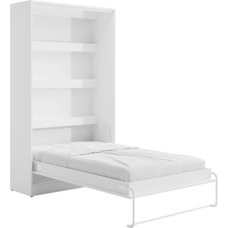 Letto estraibile 120 x 200 cm Apertura verticale manuale Con LED Bianco - RAPILI
