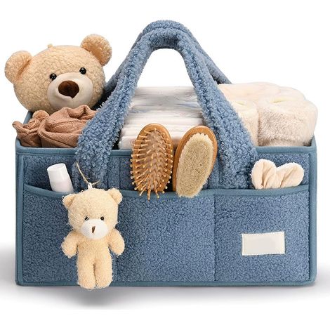 Wickeltasche – Wickelkorb – Kleiner Wickelkorb – Spielzeugkorb – Wickelkorb für Kinderzimmerzubehör – Windelorganizer (1/2)