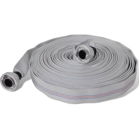 Tuyau d'incendie plat 30 m avec raccords D-Storz 1 pouce CFW14557