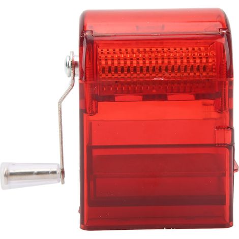 Moulin à tabac manuel rouge en plastique, broyeur à cigarettes à manivelle, concasseur à tabac à main (1/5)
