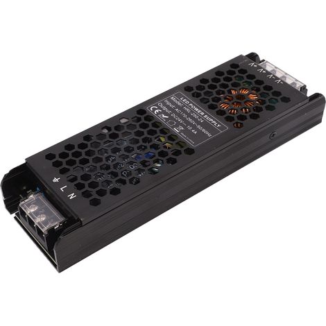Alimentation LED 250W 24V DC, boîtier renforcé creux, driver pour ruban lumineux, entrée AC170-260V, convertisseur étanche (1/5)
