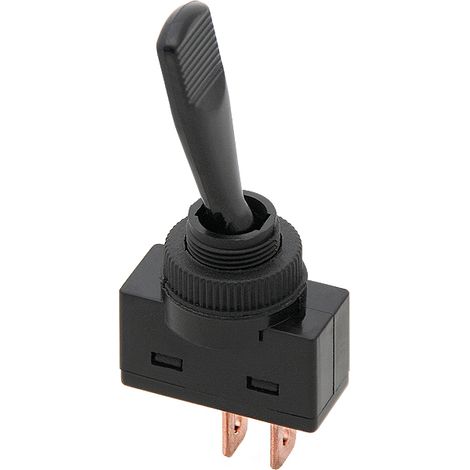 Interruptor ASW-13 de 12 V, negro, de 2 pines.