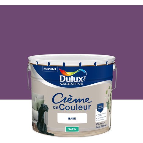 Peinture Crème De Couleur Satin Prune 10L - Dulux Valentine