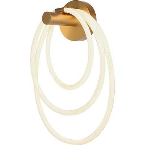 V-TAC Lampada LED da Muro 14W 350180500mm in Metallo e Silicone Colore Oro 3000K (1/5)