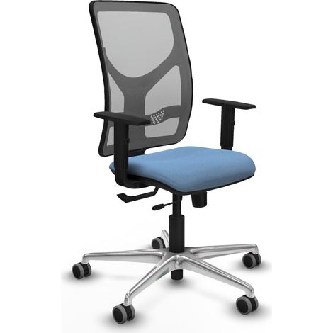 Bürostuhl piqueras y crespo Motilla schwarz verstellbare Armlehnen Lendenstütze (1/2)
