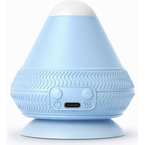 Balle de massage vibrante rechargeable bleu ciel lumineux (1/5)
