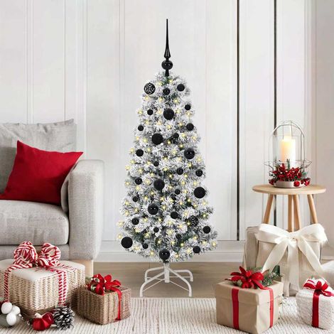 Künstlicher klappbarer Weihnachtsbaum Grün und Weiß 120 cm (1/5)