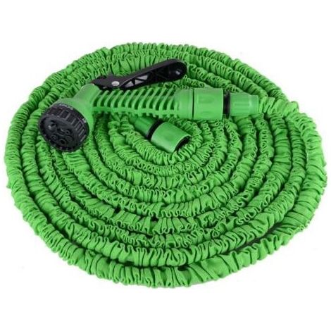 Tuyau d'Arrosage Extensible 15m, Tuyau Arrosage Extensible avec 7 Modes de Pulvérisation, D'Arrosage Flexible, Léger et Facile à Ranger Pour Irrigation, Jardin, Arrosage, Nettoyage (1/5)