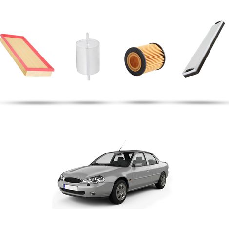 Kit tagliando 4 filtri compatibile con Ford Mondeo III 1.8 92kw dal 2000 dal 2007 (1/5)