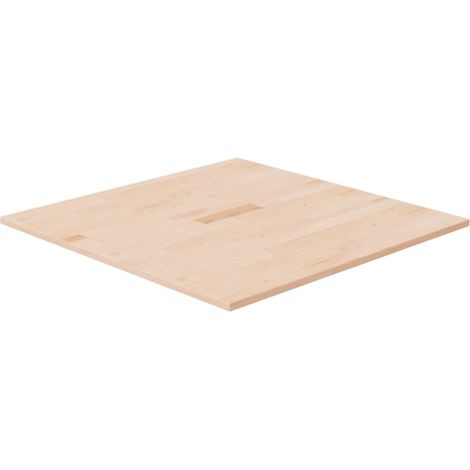Dessus de table Plateau De Table Plan de travail carré 70x70x1,5 cm Bois chêne massif non traité BZTHBS410944 (1/4)