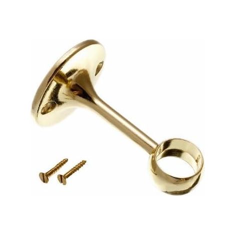 1 support central pour porte-serviettes plaqué laiton électro – 19 mm de diamètre (1/2)