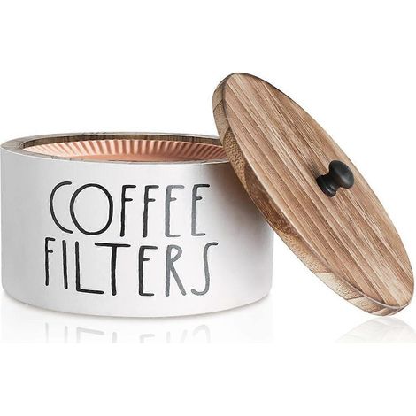 Kaffeefilterhalter, hölzerner Kaffeefilterbehälter