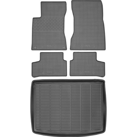 Juego de alfombrillas de goma para coche y alfombrilla para maletero para Mercedes Clase B W247 (a partir de 2019).