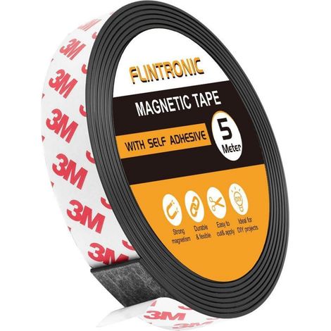 Magnetband selbstklebend 5m stark, zuschneidbar für Fliegengitter & DIY (1/5)