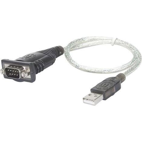 Manhattan USB 1.1 Adapter [1x D-SUB-Stecker 9pol. - 1x USB 1.1 Stecker A]  45.00 cm vergoldete Steck (1/3)