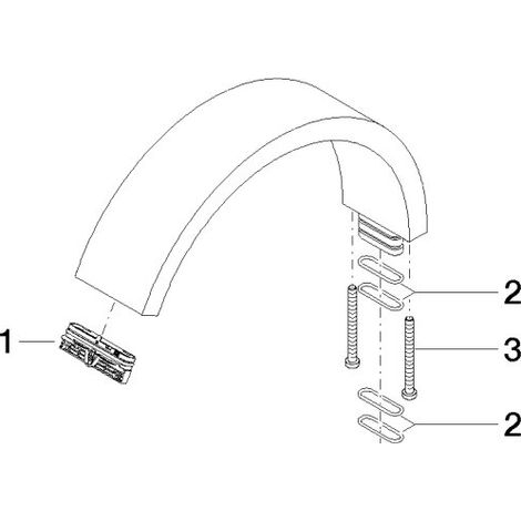 Dornbracht 90117001300-36 Bec de robinet Pièces de rechange