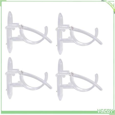 Supports de tringle à rideau - FAFEICY - 4PCS - Auto-adhésifs - Ø4,2 cm - Blanc (1/5)