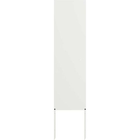 Paravent de jardin ajouré blanc, 32 x 140 cm (1/5)