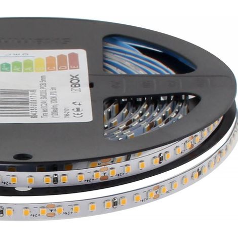 Bande LED SMD2022 unicolore, puce LED Samsung, DC24V, 5m