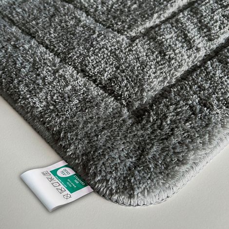 Tapis de bain Atlantis, Oeko-Tex®- Standard 100, Gris foncé, 50 x 80 cm