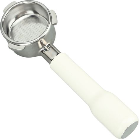 Filtre sans fond 54mm acier inoxydable 3 oreilles porte-filtre café pour Breville 8 types C2 blanc plastique (1/5)