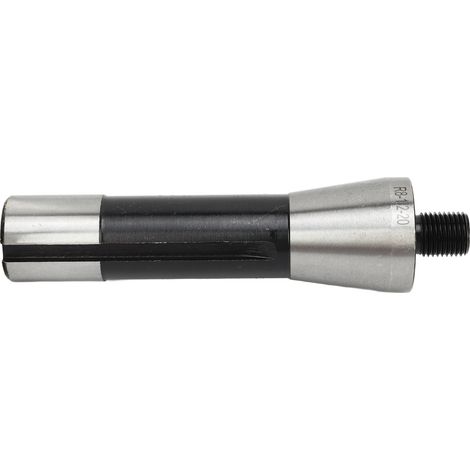 Mandrin de perçage R8 vers filetage 1/2in, arbre adaptateur en acier au manganèse, longueur 20mm, porte-outil de fraisage R8, conversion de mandrin pour perceuse (1/5)