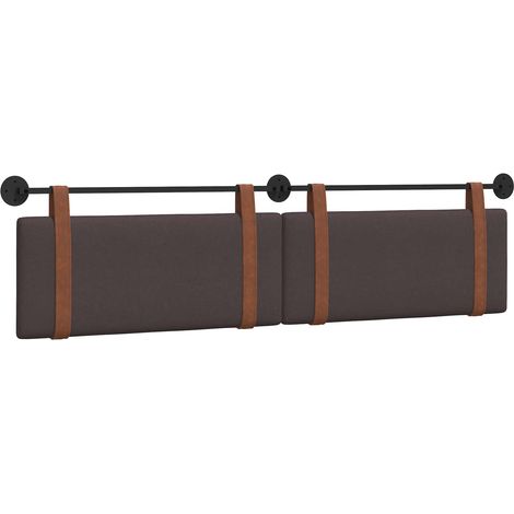 Hanging Headboard Dark Brown Antique PU vidaXL