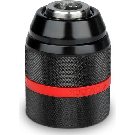 Mandrin Sans Clé, 2-13mm Mandrin à Serrage Rapide 1/2-20UNF Mandrin Autoserrant Perceuse Sans Fil, Mandrin de Perçage à Main Sans Clé, Mandrin de Forage Auto-Serrant à Changement Rapide (1/5)