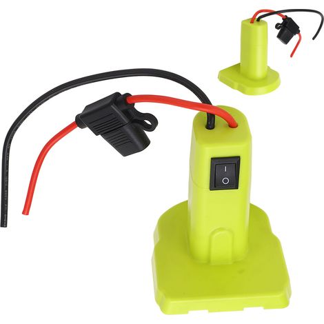 Adaptateur secteur avec bornes de fil de fusibles pour batterie Ryobi P102 P103 P104 P105 P107 P108 P109 18V (1/5)