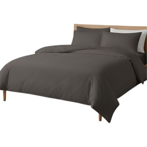 Housse de couette intemporelle 200 x 200 cm Taupe