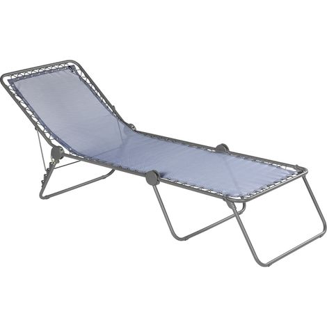 Klappbare Sonnenliege / Gartenliege - Siesta L - - Blau Ocean - Lafuma Mobilier (1/2)
