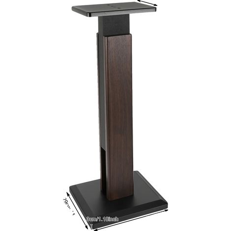 Supporti per altoparlanti, altezza regolabile, staffa robusta, colore nero (1/2)
